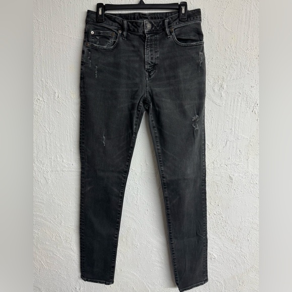 Men's American Eagle Next Level Flex Skinny Black Denim Jeans Size 32 - Picture 7 of 7